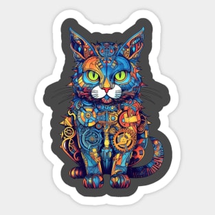 Mechanical cat Sticker